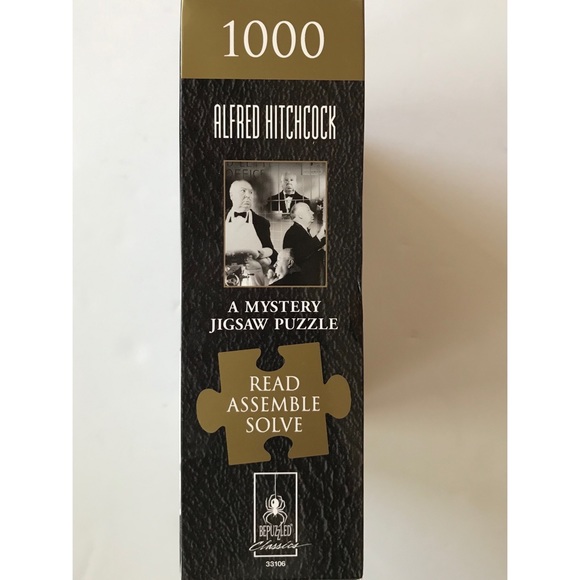 Alfred Hitchcock Mystery 1000 Piece Jigsaw Puzzle 23” x 29” - Picture 3 of 5